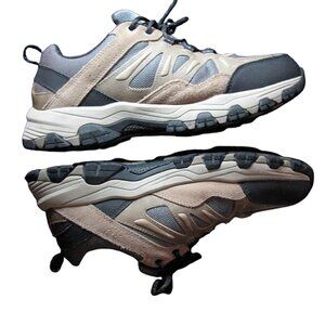 Skechers Mens'Outdoor Sneakers shoe's Tan Gray Memory Foam 66275 Hiking